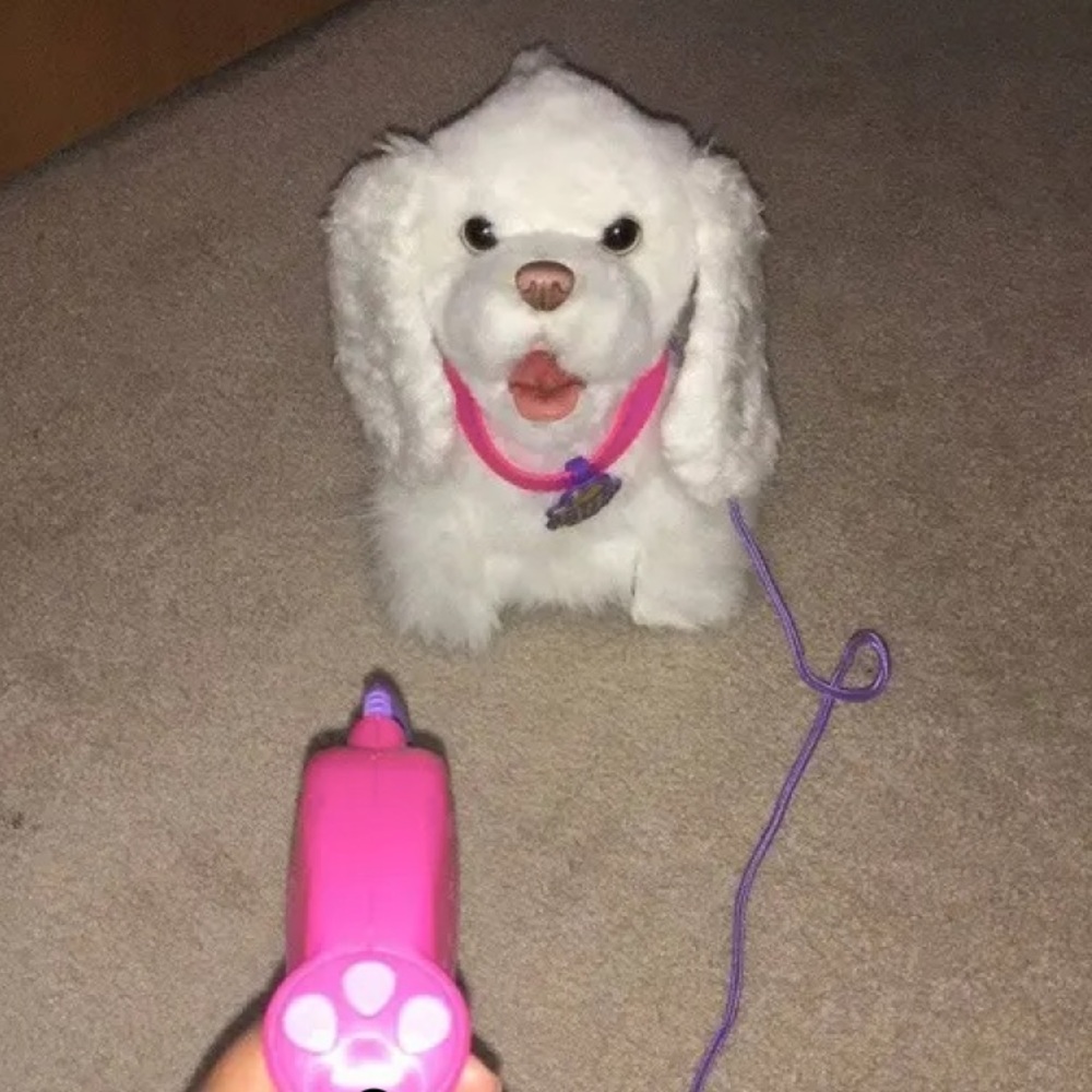 Fur real dog on leash